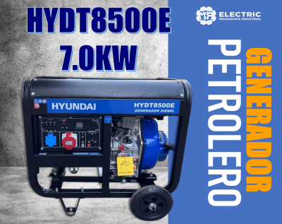 GENERADOR DIESEL TRIFASICO HYDT8500E 380/220V 7.0KW | HYUNDAI